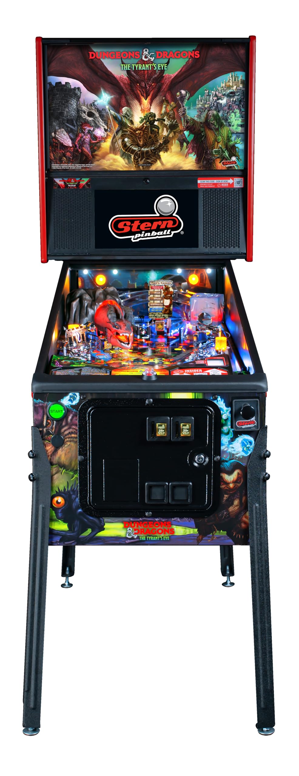 Stern Pinball Dungeons & Dragons with Insider Connected, Pro Edition Arcade Pinball Machine