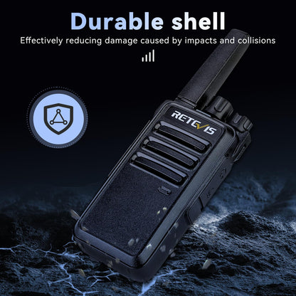 Retevis RT68 Walkie Talkies with Earpiece,2 Way Radios Long Range,Heavy Duty Walkie Talkies for Adults,Rechargeable with USB Charger Base, for Restaurant School Manufacturing Healthcare(20 Pack)