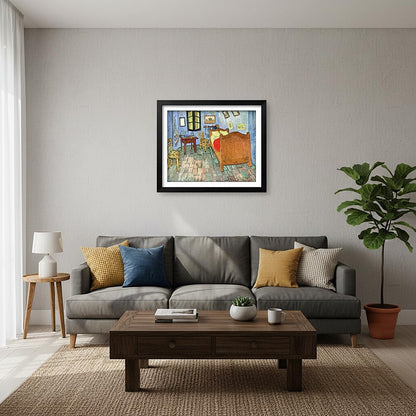 NIHO-JIUMA Diamond Painting Kits Van Gogh Arles Bedroom, DIY 5D Full Drill Diamond Art Gift for Adult/Teen, Home Decoration (40x50cm/16x20inches)