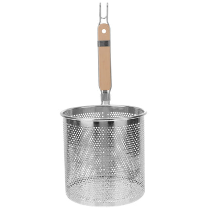 1pc Stainless Steel Filter Spoon Handle Colander Practical Cookware Strainer Kitchen Cookware Noodle Colander Stainless Steel Cooking Tool Kitchen Supply