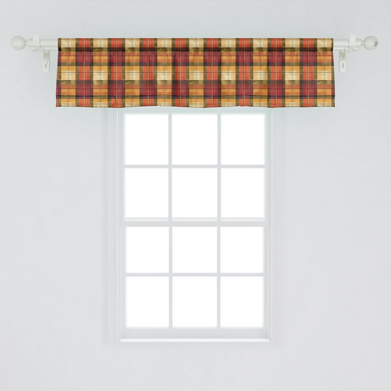 Ambesonne Flower Window Valance, Wild Flowers Poppies and Daisies Rural Nature Scenery in Meadows Rustic, Curtain Valance for Kitchen Bedroom Decor with Rod Pocket, 54" X 18", Blue Yellow