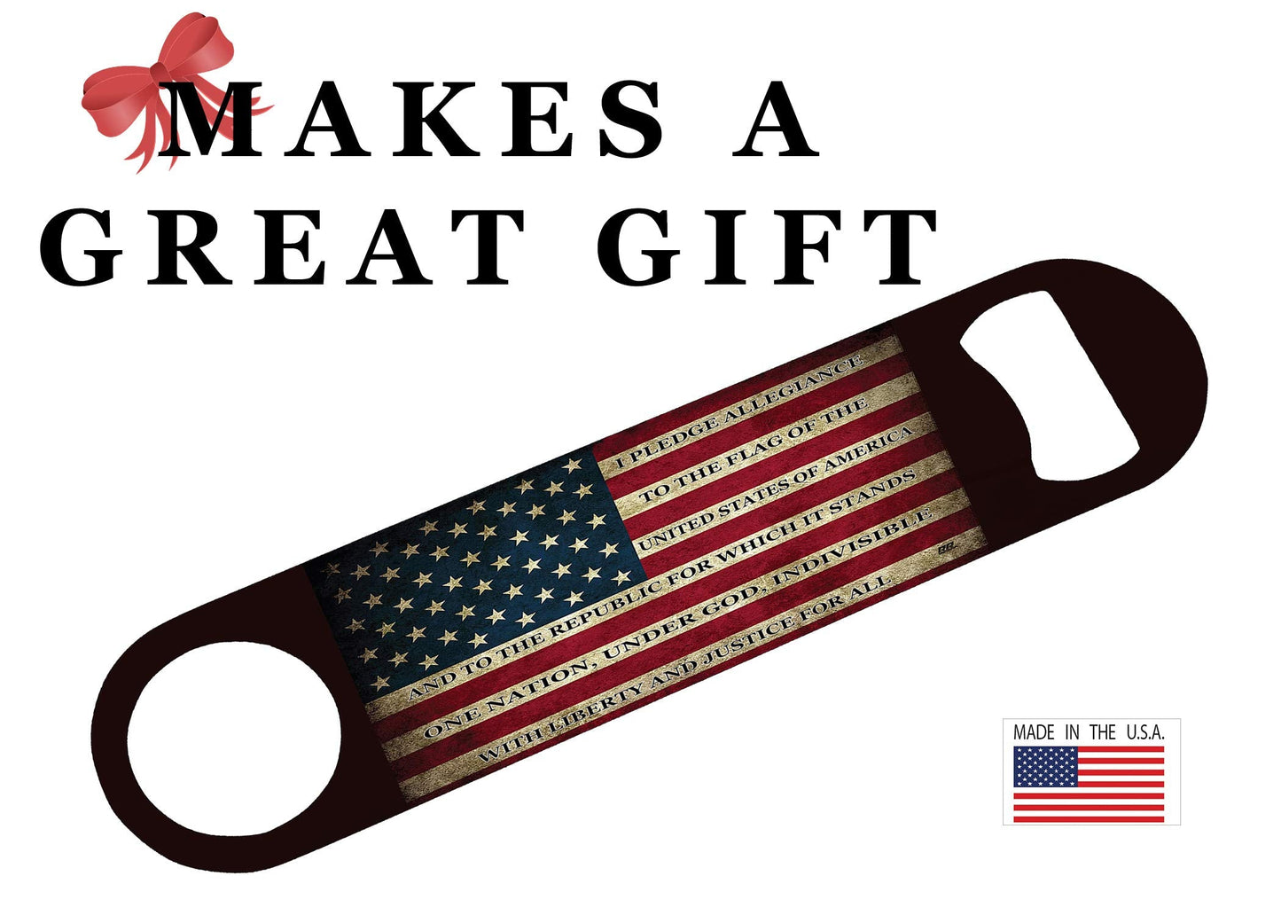 Rogue River Tactical Pledge of Allegiance Speed Bottle Opener Heavy Duty Gift Patriotic United State Of America US