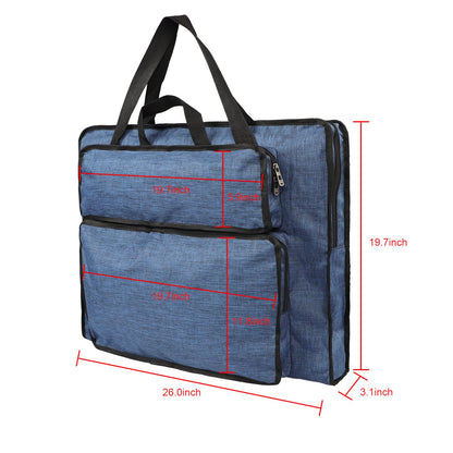 Students Water-Resistant Artist Portfolio Tote for Art Supplies Storage - 8K Drawing Board Carry Shoulder Bag, Sketch Pad Board Case - Durable Portfolio
