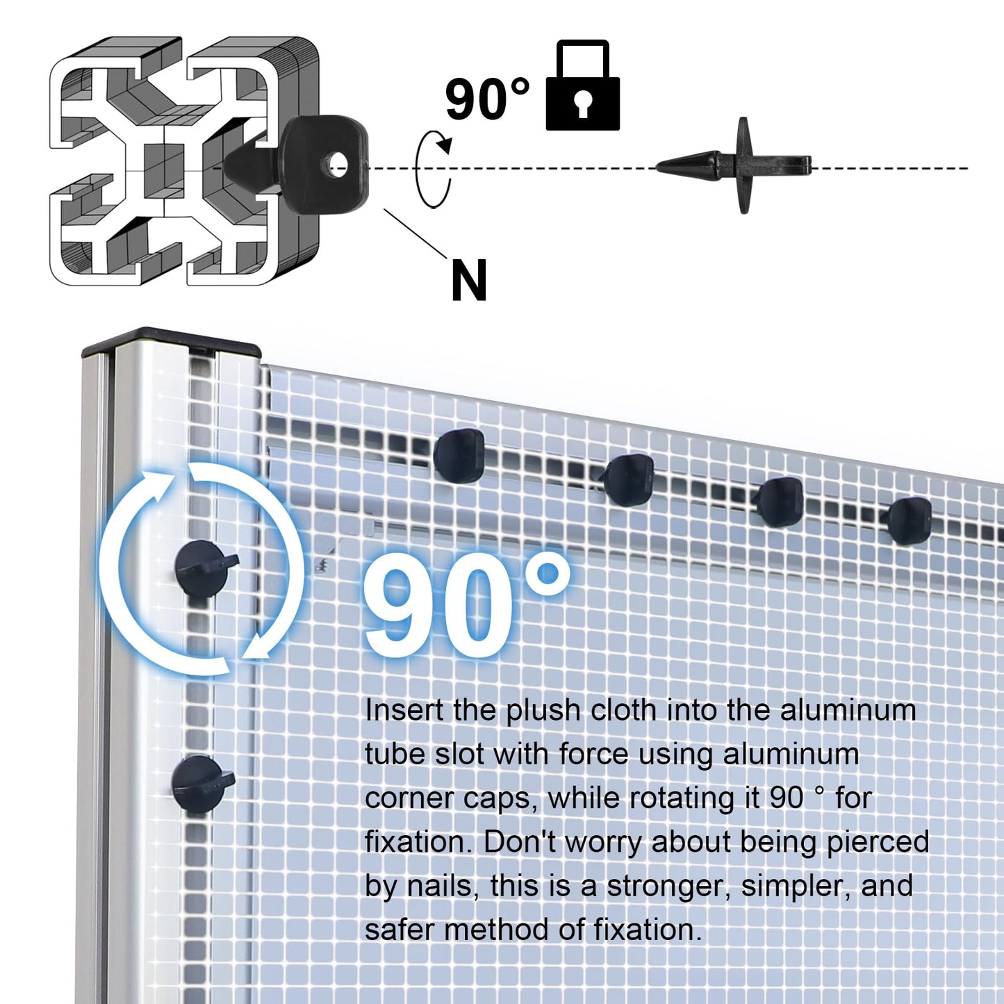 Kerty 70 Inches Extra Large Rug Tufting Frame, Aluminum Metal Tufting Frame Kit for Rug Making, A Safer Tufting Cloth Stand for Tufting Beginners and Lovers