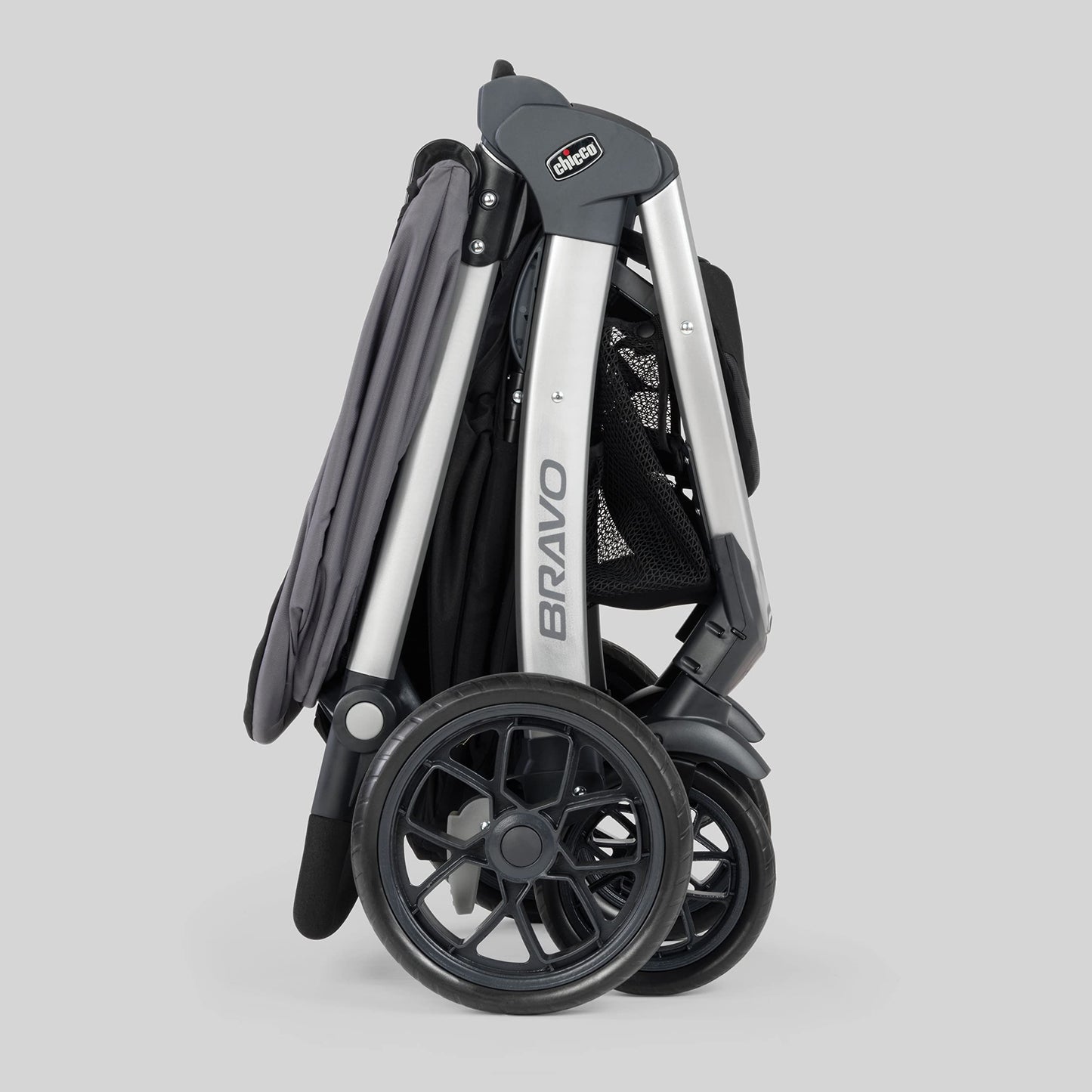 Chicco Bravo 3-in-1 Trio Travel System, Bravo Quick-Fold Stroller with KeyFit 30 Infant Car Seat and Base, Brooklyn/Navy