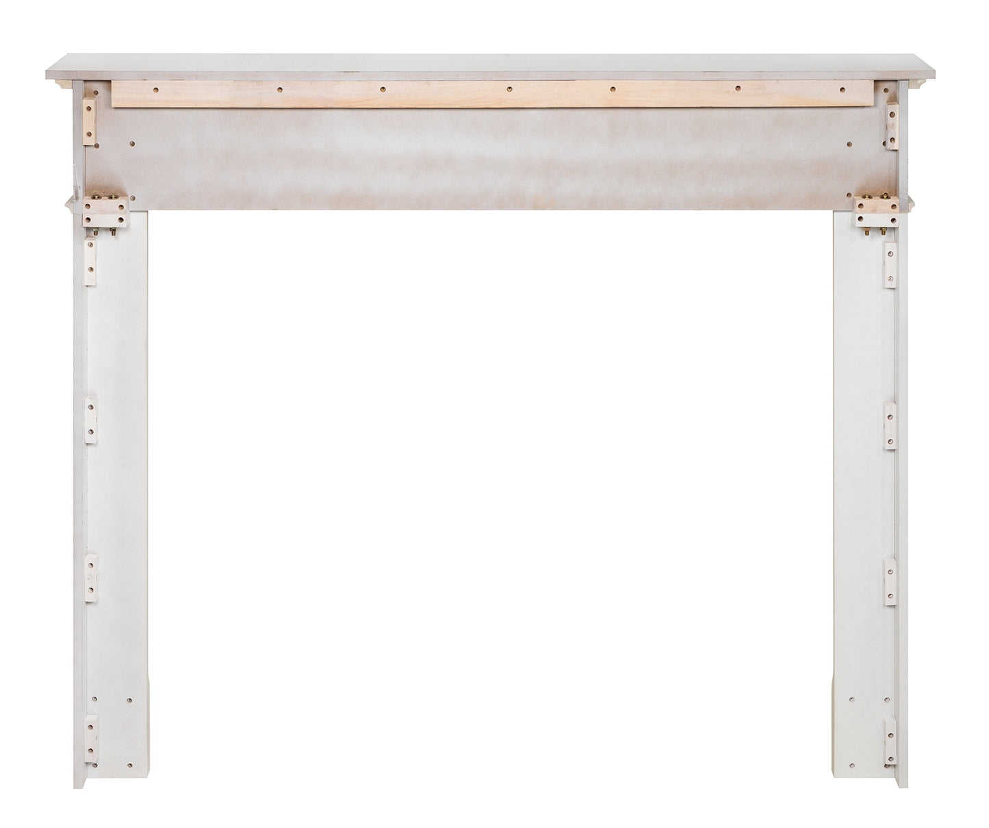 Pearl Mantels ARYB48520 Furniture for Your Fireplace, Premium Grade A MDF White Mantel Surround, Crisp White Paint, Interior Opening 48" W x 42" H