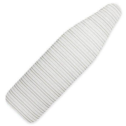 Juvale Ironing Board Cover & Pad - Secure Drawstring Fit for Iron Board Cover with Padding - Extra-Thick Foam for Pressing Pad - 15 x 54 in, Grey Stripe