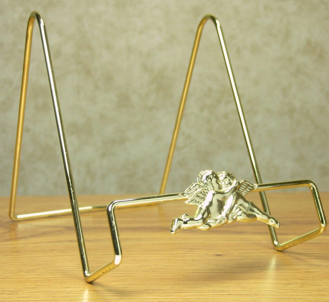Cherub Angel Design Display Easel - Set of 3 for Highlighting Small Flat Decor Items - 6" H