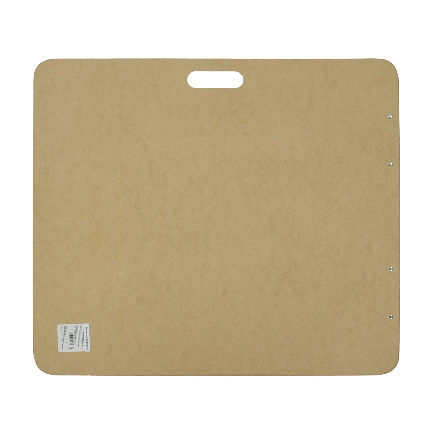 Saunders Recycled Hardboard Sketchboard 23x26 Made in USA, Artist Drawing Board with Handle, 2 Side Clips & Rubber Band, Large Masonite Field Clipboard for Life Drawing & Plein Air