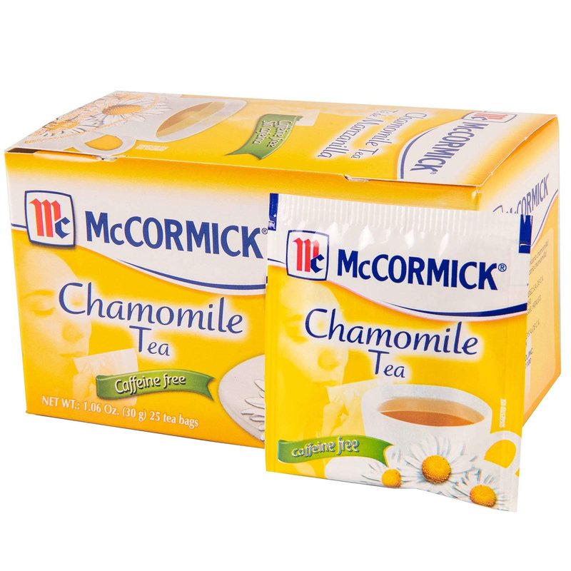 McCormick 25 Count Caffeine Free Chamomile Tea Bags, 1.06 oz (Pack of 6)