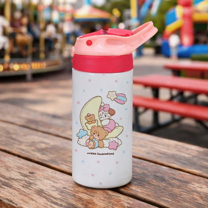 VEVOR Sublimation Tumblers, 12 Pack, 12 oz Kids Sublimation Water Bottles, Food-Grade Stainless Steel Cups with Lids and Straws, Double Wall Insulated Tumbler Blank, for DIY Personalized Customization
