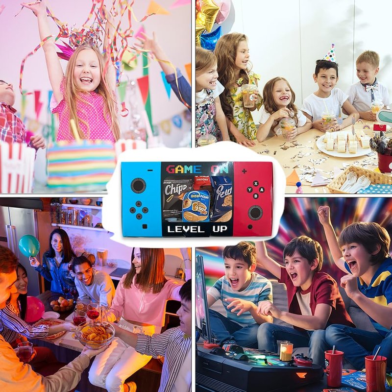 Sahjzk 12PCS Video Game Party Favor Boxes with Clear Window | Gamer Goodie Boxes for Kids Birthday Supplies | Gaming Themed Treat Boxes for Candy & Toys | Party Decorations & Gifts