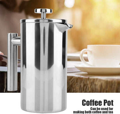 ciciglow French Press Coffee Maker, 27Oz (800ML) Insulated Stainless Steel with Precision Filter, Dishwasher Safe