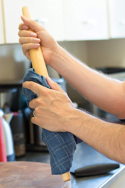 Ebuns French Rolling Pin – 18 Inch Wooden Dough Roller for Baking Pizza, Pie Crust, Cookies & Pasta | Essential Kitchen Tool & Gift for Bakers, Chefs & Home Cooks