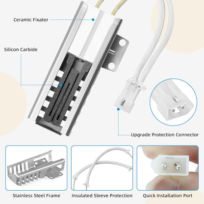 W10918546 Gas Range Oven Igniter Compatible with Whirlpool, Amana, Magic Chef, Roper, Replace W10140611