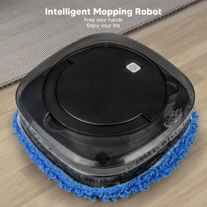 HURRISE Automatic Floor Mopping Robot, Mopping Robot with Water, Vacuum and Mop Cleaning Robot for Pet Hair, Hardwood