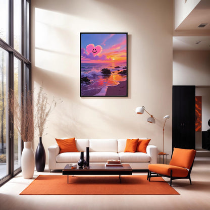 YANTOHOM 5d DIY Cloud Sunset Beach Diamond Art Kits for Adults Home Wall Decor, 12x16inch