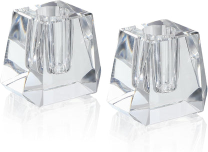 QFkris Crystal Pen Holder - Elegant 1.8" Glass Fountain Pen Stand | Perfect Gift for Office Decor