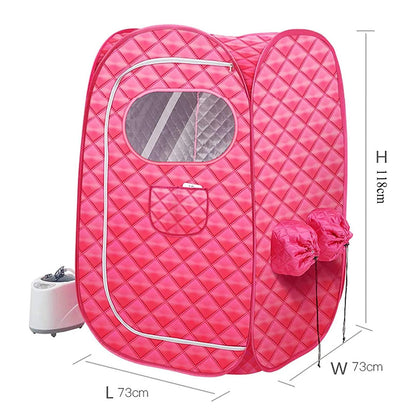 Lightweight Personal Steam Sauna Spa Portable Home Steam Sauna Tent Full Body Sauna Tent Portable with 9 Files Temperature Adjustment