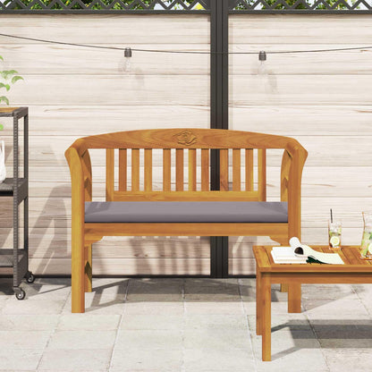 GFDWPUY Outdoor Rose Bench Hand Carved Solid Acacia Wood 44.88 x 18.11 x 32.48 in Natural Finish for Balcony Garden Patio