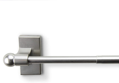 Rod Desyne Mag28-15 7/16 inch Magnetic Rod, 28-48 inch, Satin Nickel, Alloy Steel, 1 Count