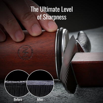 Knife Sharpener Tool,Rolling Knife Sharpener Kit with Diamond for Steel of Any Hardness, knife Sharpener with 15 & 20 Degree Magnetic Anglefor Chef's, Fruit, and All Steel Knives