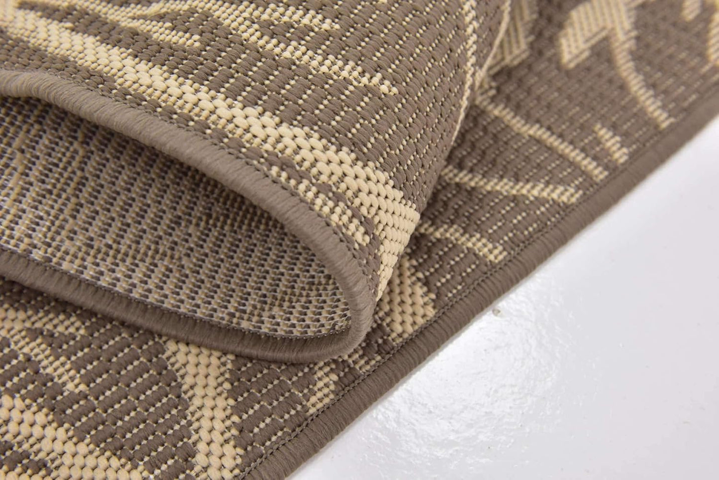 Unique Loom Outdoor Botanical Collection Area Rug - Brown/Beige Branch (2' x 3' 1" Rectangle)