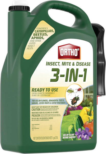 Ortho Insect Mite & Disease Control - 3-in-1 Ready-To-Use Solution | 1 Gallon Size