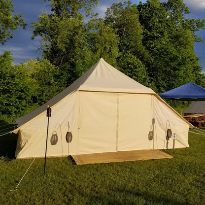 Dream House Large Spacious Outdoor Waterproof Cotton Canvas 4 Season Camping Tent for 10 Persons