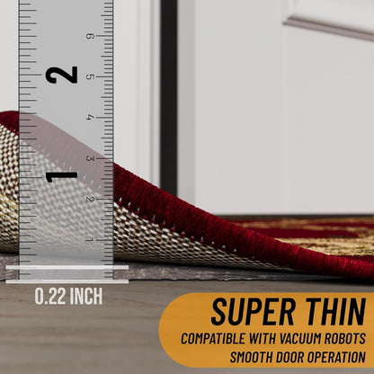 3' 11' 1/4 Inch Ottomanson x Non-Slip Rug Pad Gripper Thick Dual Surface Felt + Rubber Gripper - Safe for All Floors