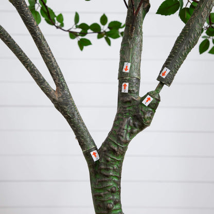 Nearly Natural 10ft Minimalist Citrus Artificial Tree, UV Resistant
