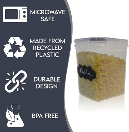 Kitchen Pantry Organizers and Storage - Airtight Food Storage Container Set, 14 Pcs BPA Free Plastic Dry Food Canisters