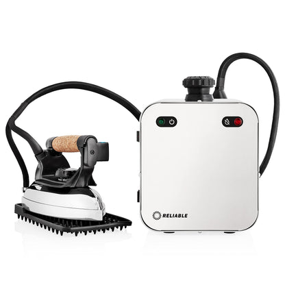 Reliable 4100IS Professional Steam Iron Station with Eco Mode, 120V, 4 Safety System, 2.2L Boiler Stainless Steel Boiler, 2.2M Steam Hose Made with Aluminum Soleplate Iron, Made in Italy