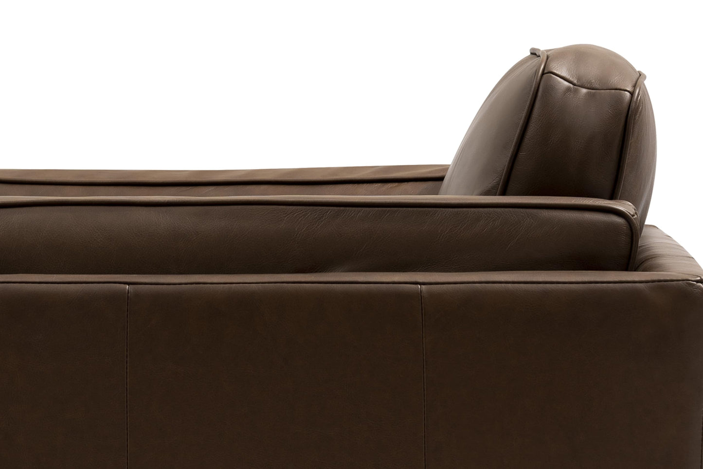 Valencia Artisan Full Leather Accent Chair 41.5” | Pure Full Italian Nappa Leather, Solid Wood Accent, Ultimate Comfort, Chocolate Brown
