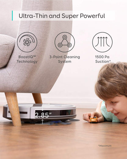 eufy Robot Vacuum Omni S1 Pro, HydroJet System with Roller Mop, Robot Vacuum and Mop Combo, Eco-Clean Ozone, Incrediable Suction, Obstacle Avoidance, Auto Mop Washing & Drying, Self-Emptying