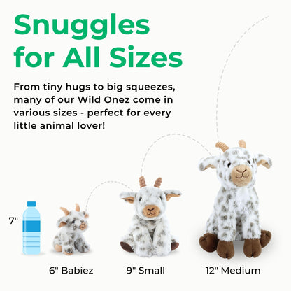 The Petting Zoo Moose Stuffed Animal Plushie, Gifts for Kids, Wild Onez Wildlife Animals, Moose Plush Toy 9 inches