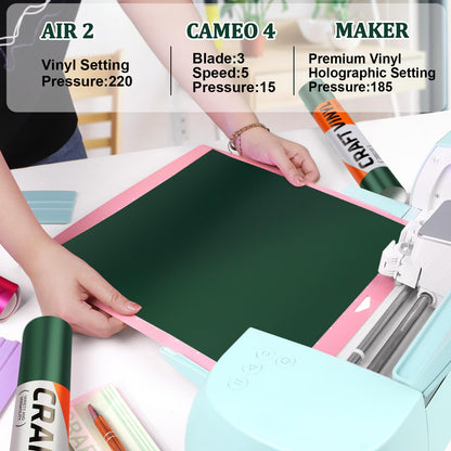 WRAPXPERT Dark Green Vinyl Metallic, 12" x5ft Matte Green Permanent Vinyl Satin Metallic Green Roll for Halloween Decor, Home Indoor Decor, DIY Projects for Cricut Silhouette Cameo