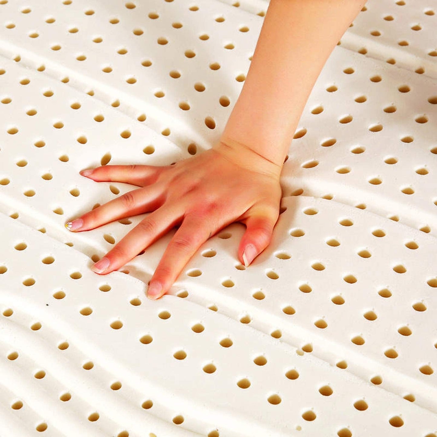 Organic Natural Latex Mattress - 3-Inch Medium Soft Hybrid Mattress, Foldable Floor Sleeping Bed Tatami Mat, 150x190cm (59x75in) for Ultimate Comfort