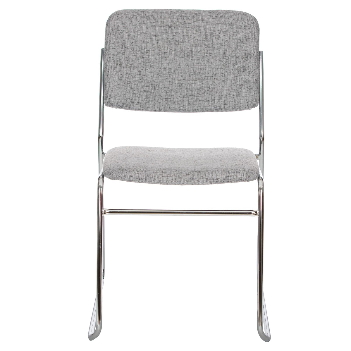 OEF Furnishings OEF8652/2 Commercial-Grade Fabric Padded Stack Chair (Classic Gray, 2-Pack)