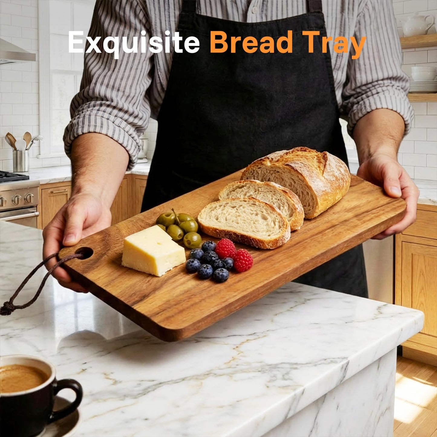 Wnfou Sourdough Bread Board Set, 16" Bread Bow Knife and Cutting Board with Crumb Tray, Magnetic Storage, Ergonomic Design, Perfect for Bagels, Homemade Bread, Ideal Baking Gift for Women