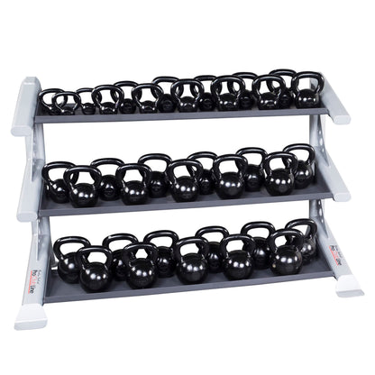 Body-Solid (SDKR1000KB) Pro ClubLine Storage Rack for Dumbbells, Kettlebells and Medicine Balls, Commercial and Home Gym Weight Rack