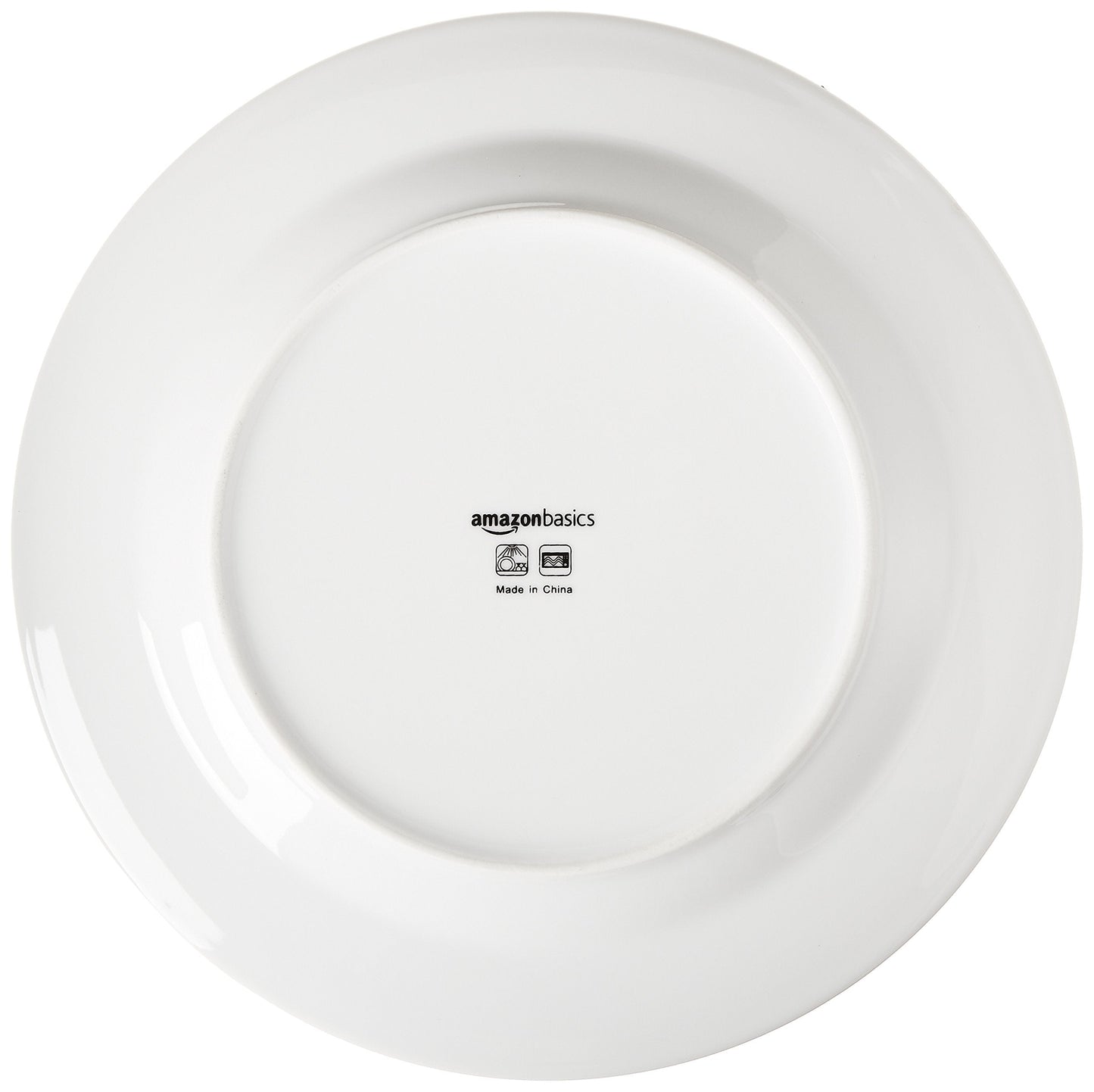 Amazon Basics 16-Piece Porcelain Dinnerware Set, Microwave and Dishwasher Safe, Service for 4, Plates, Bowls and Mugs, White