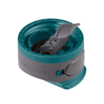 Contigo AUTOSEAL Cortland 24oz Water Bottle BPA-Free Plastic Spill Leak-Proof Lid and Carry Handle Dishwasher Safe Spirulina