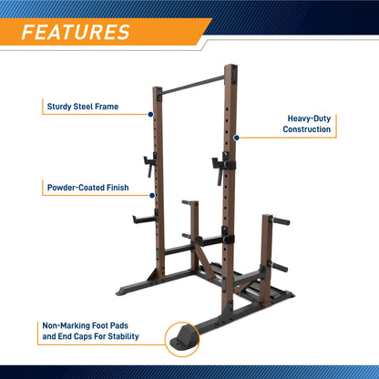 Steelbody Squat Rack Utility Trainer with Weight Storage Posts STB-98010