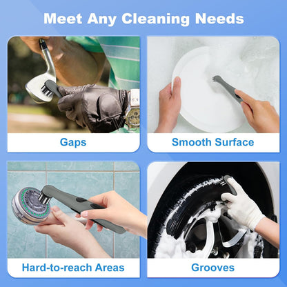 Cleaning Brush Set (Gray & Black)