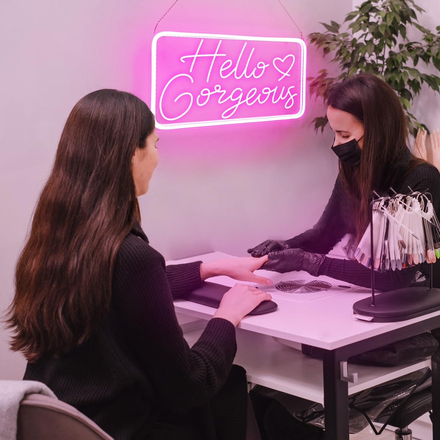 You're Like Really Pretty Neon Signs for Wall Decor, LED Neon Sign Aesthetic Room Decor for Teen Girls Neon Lights Signs for Bedroom, Salon, Wedding Party Pink Neon Name Sign