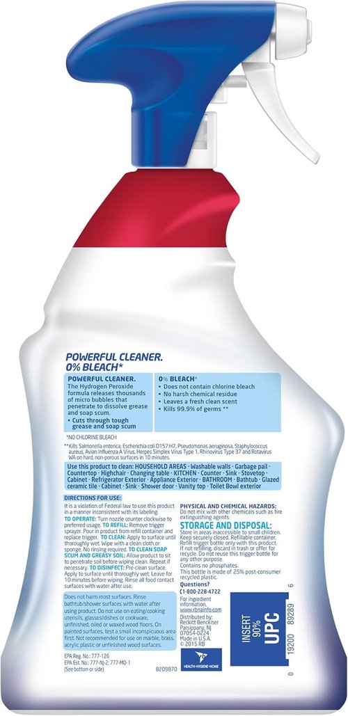 Lysol Multi-Purpose Cleaner Spray - Hydrogen Peroxide Formula, Citrus Scent, 32 Fl Oz