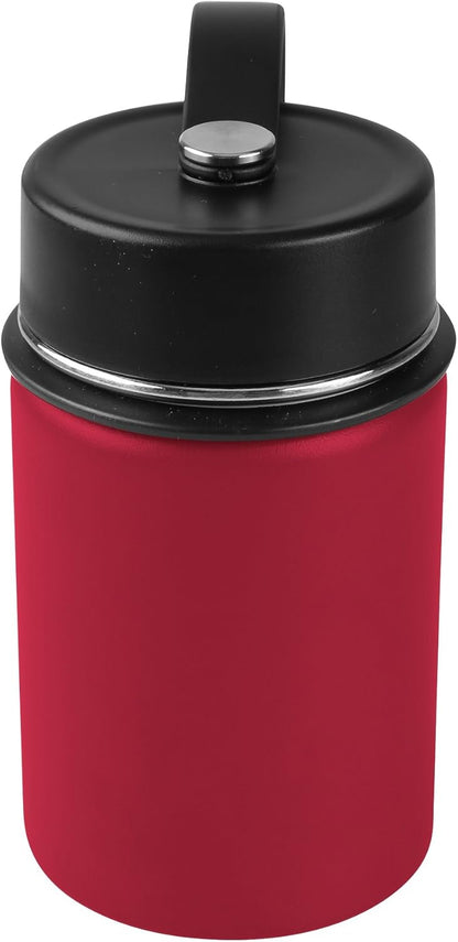Tahoe Trails 12 oz Double Wall Vacuum Insulated Stainless Steel Water Bottle, Tomato Color