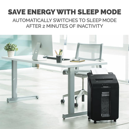 Fellowes AutoMax Micro-Cut 100M Commercial Office Auto Feed 2-in-1 Paper Shredder with 100-Sheet Capacity, Black