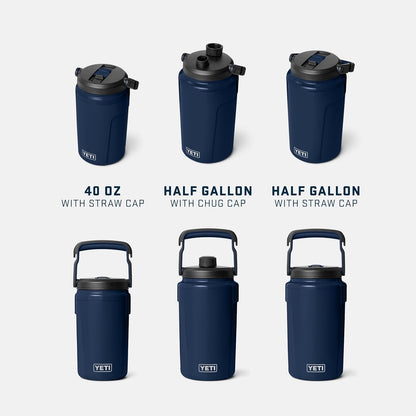 YETI Silo Half Gallon Insulated Water Jug - Leakproof Sports Bottle with Straw Cap & Fence Hook - Ice-Cold Drinks, Rescue Red